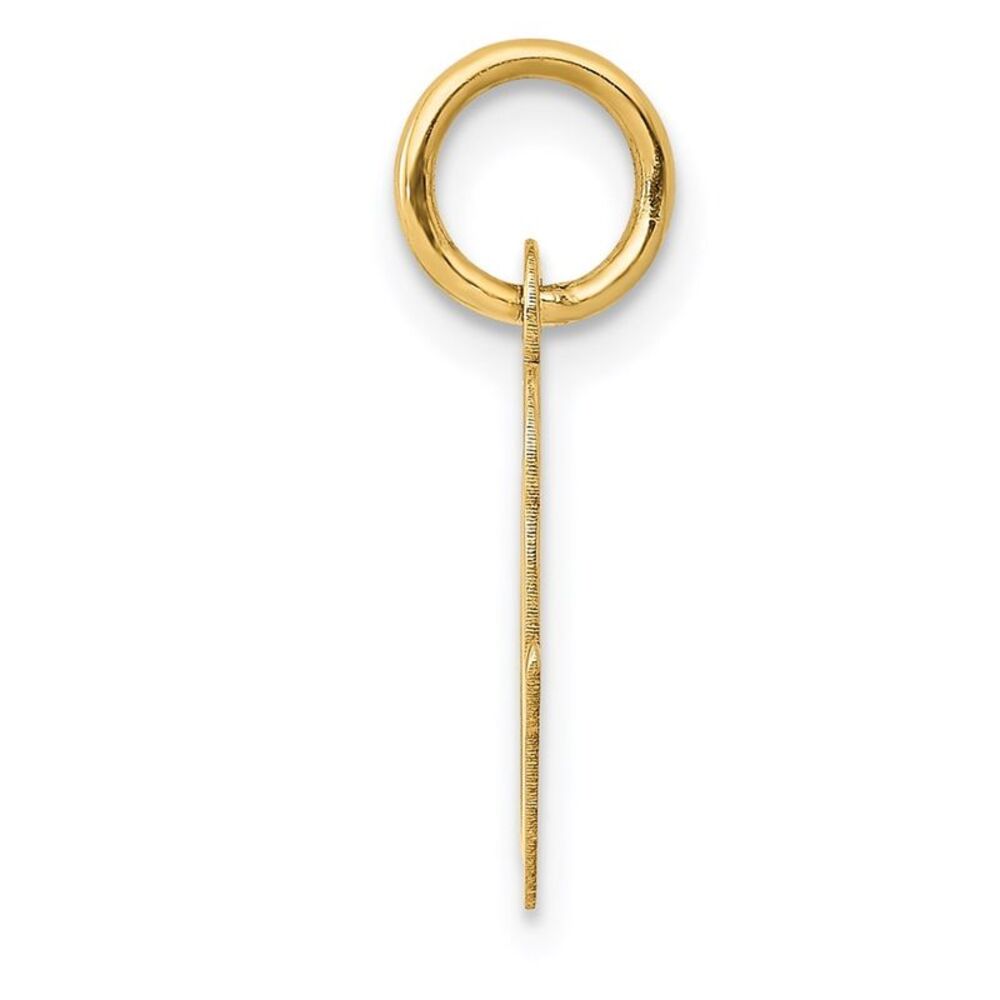 Kazi Luxury 14k Yellow Gold Small Script Letter O… - image 2